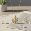 Minimalist Halo Circle Pendant for Her