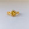 Citrine Twist Ring