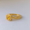 Citrine Twist Ring