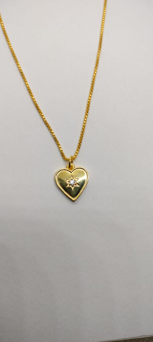 Puffed Heart Pendant