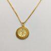 Engraved Flower Pendant