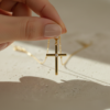 Minimal Cross Pendant for Her