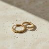Minimal Twisted Hoop Earrings for Women