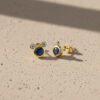 Blue Kyanite Mickey Shape Studs for Her
