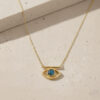 Blue Gem Evil Eye Necklace