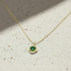 Minimal Green Onyx Necklace for Her