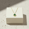 Minimal Green Onyx Necklace for Her