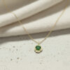 Minimal Green Onyx Necklace for Her