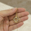 Minimalist Halo Circle Pendant for Her