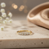 Dainty Half Eternity Stacking Ring for Women