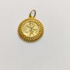 Engraved Flower Pendant