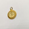 Engraved Flower Pendant