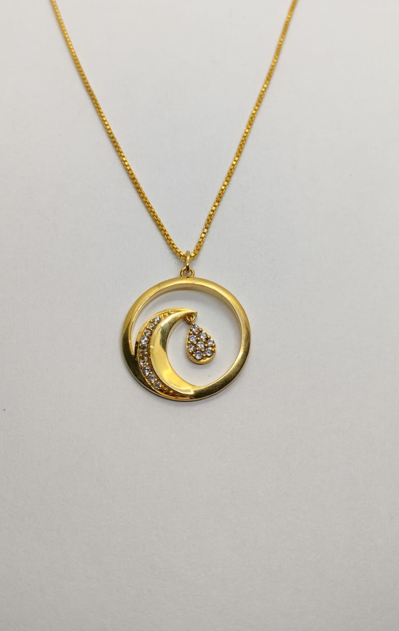 Wave Pave Pendant