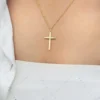 Minimal Cross Pendant for Her