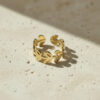 Designer Leaf Open Band Ring
