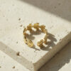 Designer Leaf Open Band Ring