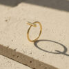Minimal Bar Design Gold Ring