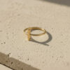 Minimal Bar Design Gold Ring