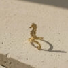 Gold Seahorse Design Ring