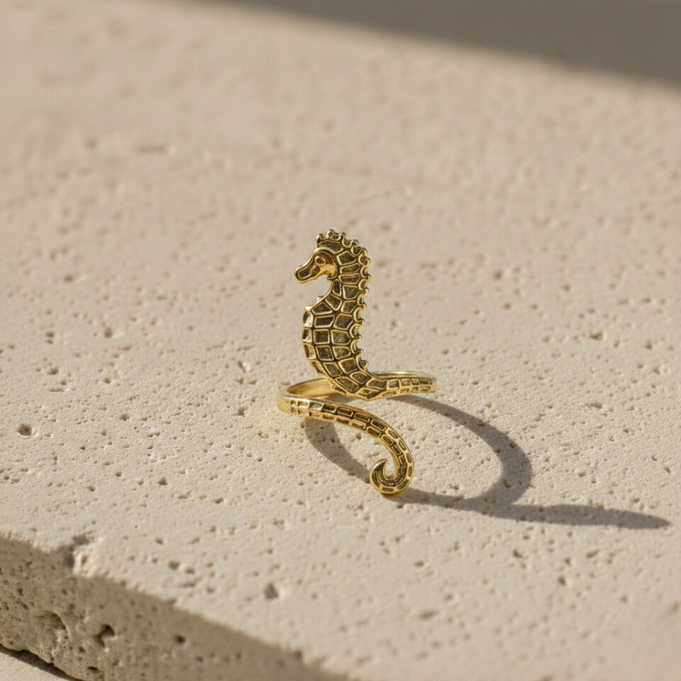 Ocean inspired ring by Jaipur jewelry manufacturers