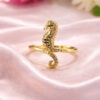 Gold Seahorse Design Ring