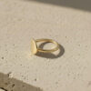Minimal Gold Disc Ring