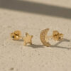 Celestial Moon Star Earrings