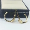 Minimal Heart Hoop Earrings