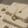 Celestial Moon Star Necklace