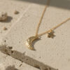 Celestial Moon Star Necklace