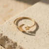 Moon Star Open Ring