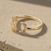 Sun Face Moon Designer Ring