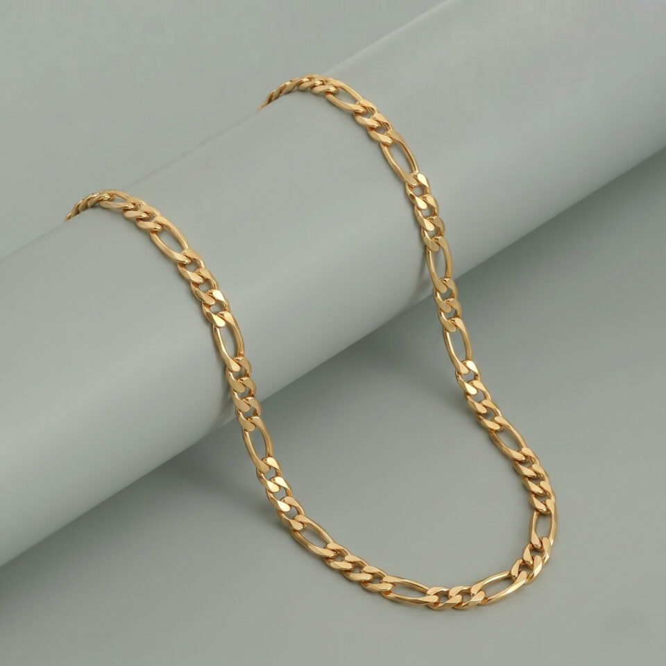 Classic gold chain smooth finish Jaipur jewelry