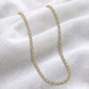 Gold Beaded Chain Necklace